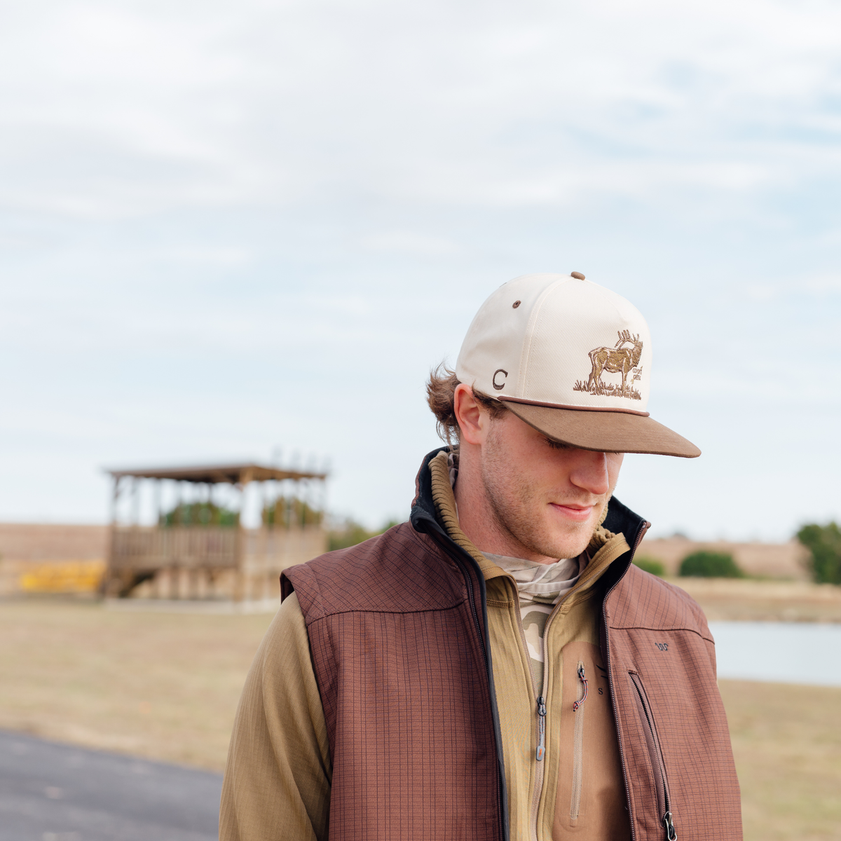 Coyote Creek Hat Co. Wapiti Rope Snapback — Elk Hat On Model