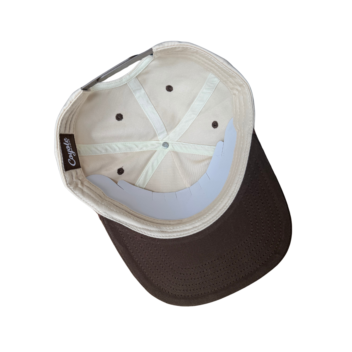 Coyote Creek Hat Co. Gump Rope Snapback — Bird Dog Flat Brim Structured Hat Back View