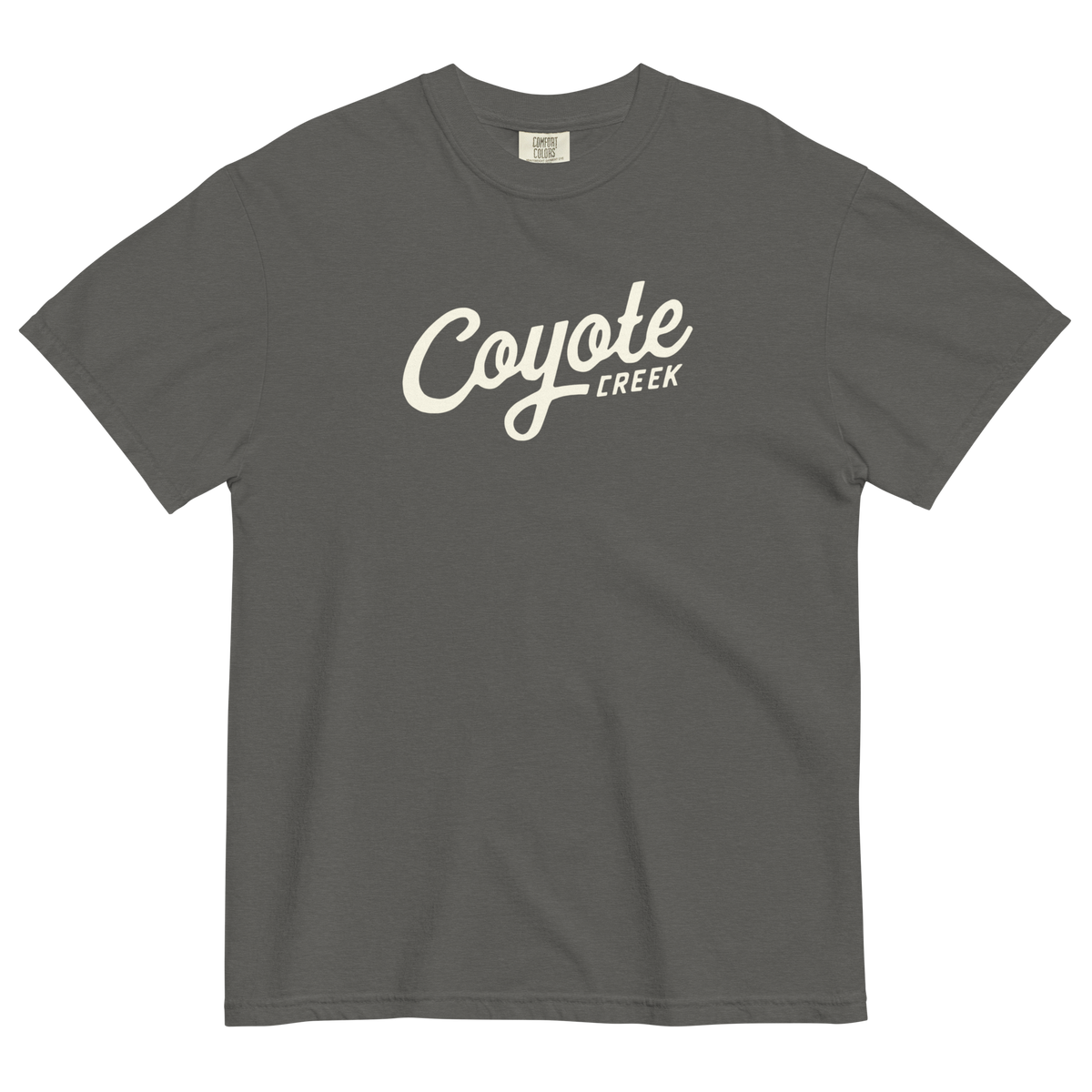 Coyote Creek Hat Co. Miner Tee — Vintage Heavyweight Garment-Dyed T-Shirt Front View