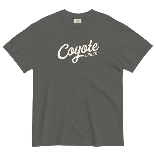 Coyote Creek Hat Co. Miner Tee — Vintage Heavyweight Garment-Dyed T-Shirt Front View